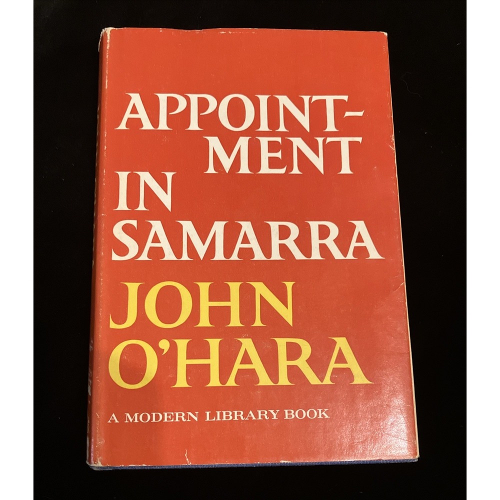 Appointment in Samarra by John O'Hara 1953 Modern Library HC/VG+DJ Not Clipped